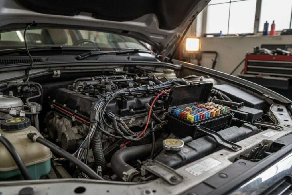 Schéma sous capot Megane 3 : composants et fusibles