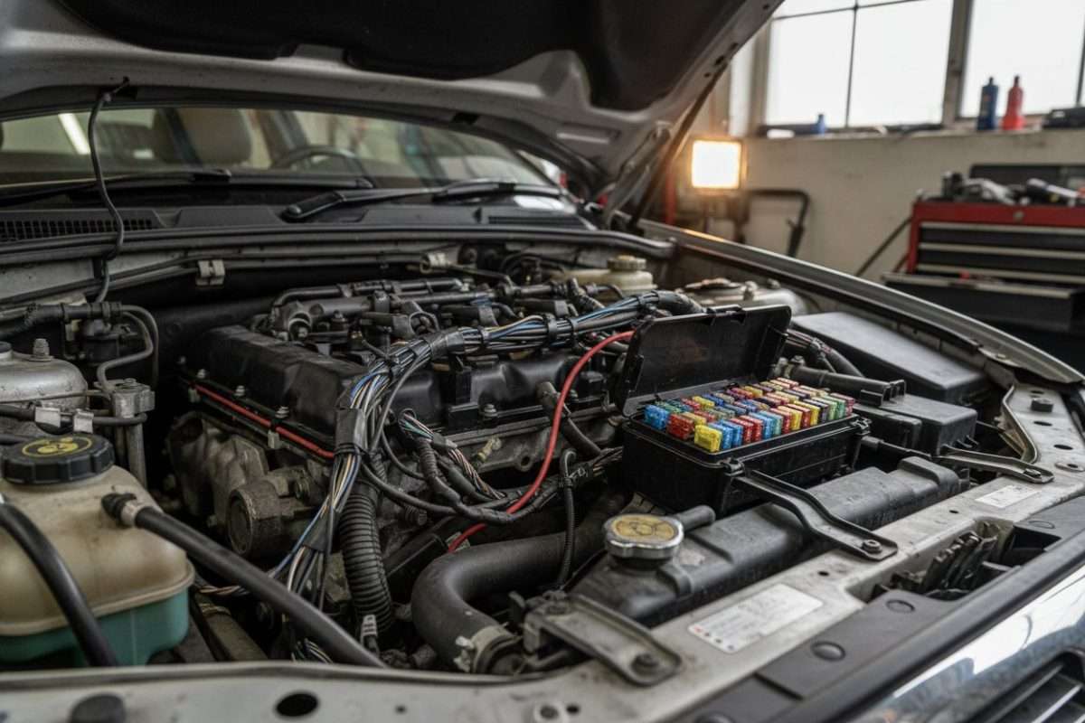 Schéma sous capot Megane 3 : composants et fusibles