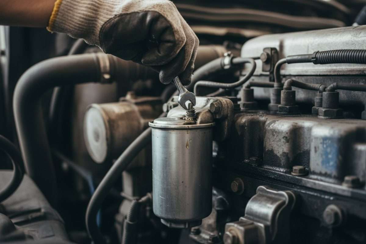 Vis de purge filtre à gasoil : chasser eau et air