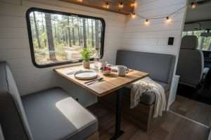 Montage lit dinette pour camping-car Fiat Ducato